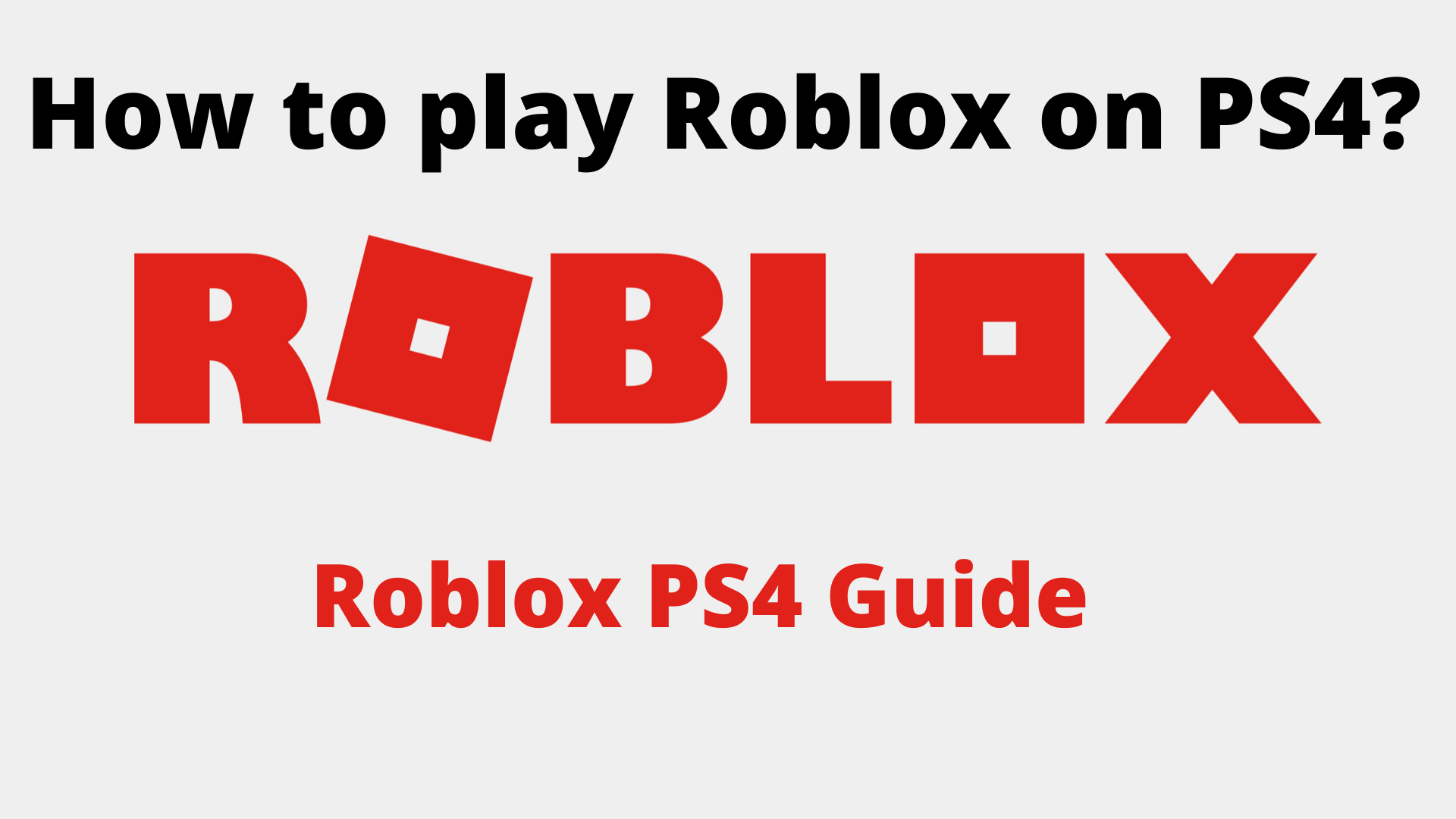 Download Roblox Free Ps4